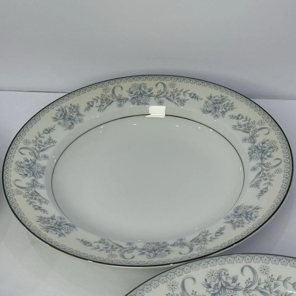Mikasa Dresden Rose L9009 Rimmed‎ Soup Or Salad Plate Set of 4 Japan Read